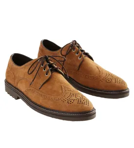 Martin Dingman Safari Suede Wingtip Shoes