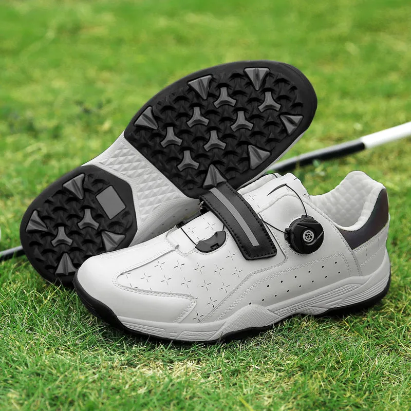 Men's Golf Shoes Comfortable Quick Lacing Outdoor Sneakers | F9965