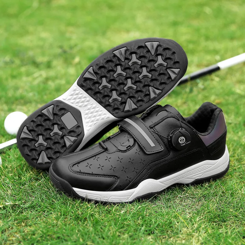 Men's Golf Shoes Comfortable Quick Lacing Outdoor Sneakers | F9965