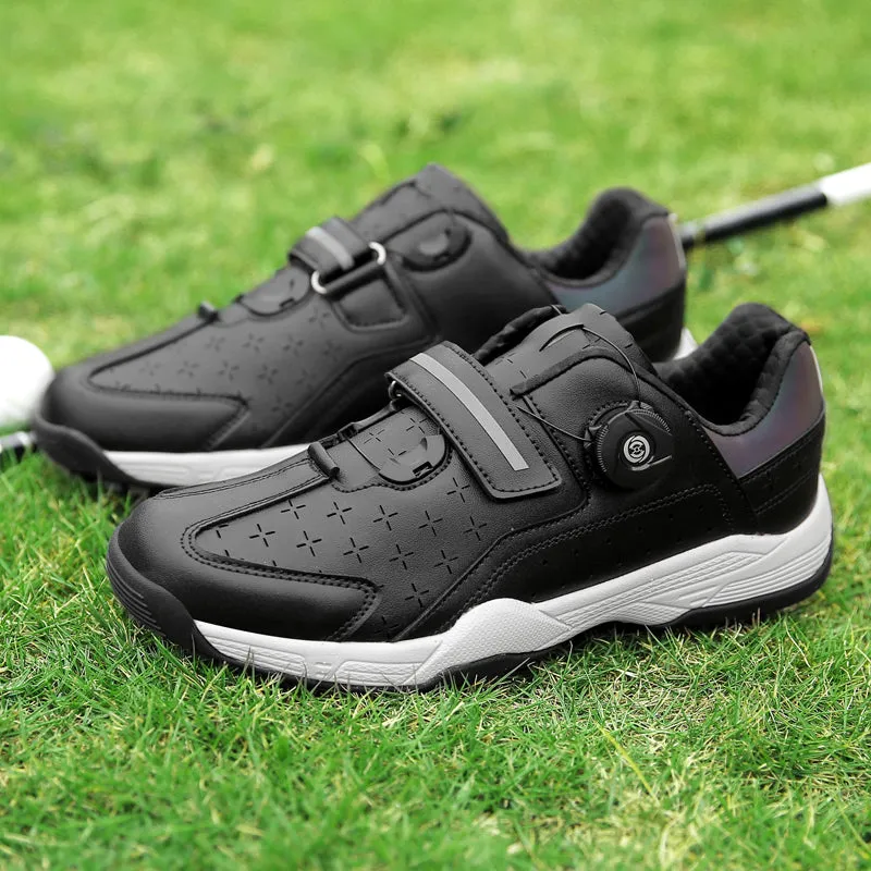 Men's Golf Shoes Comfortable Quick Lacing Outdoor Sneakers | F9965