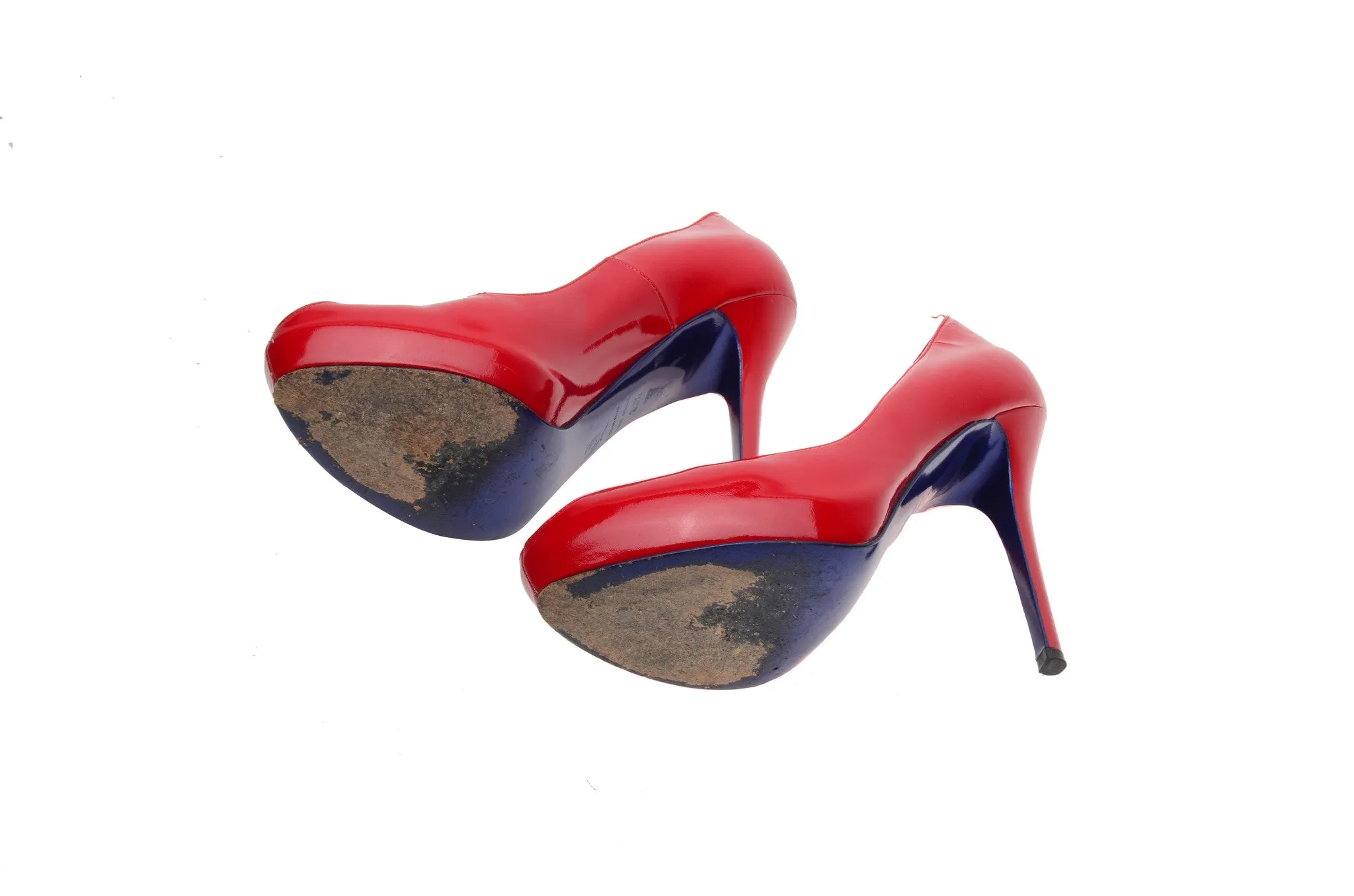 Original Alexander McQueen - Red Peep Toe Heels - IT 38 1/2