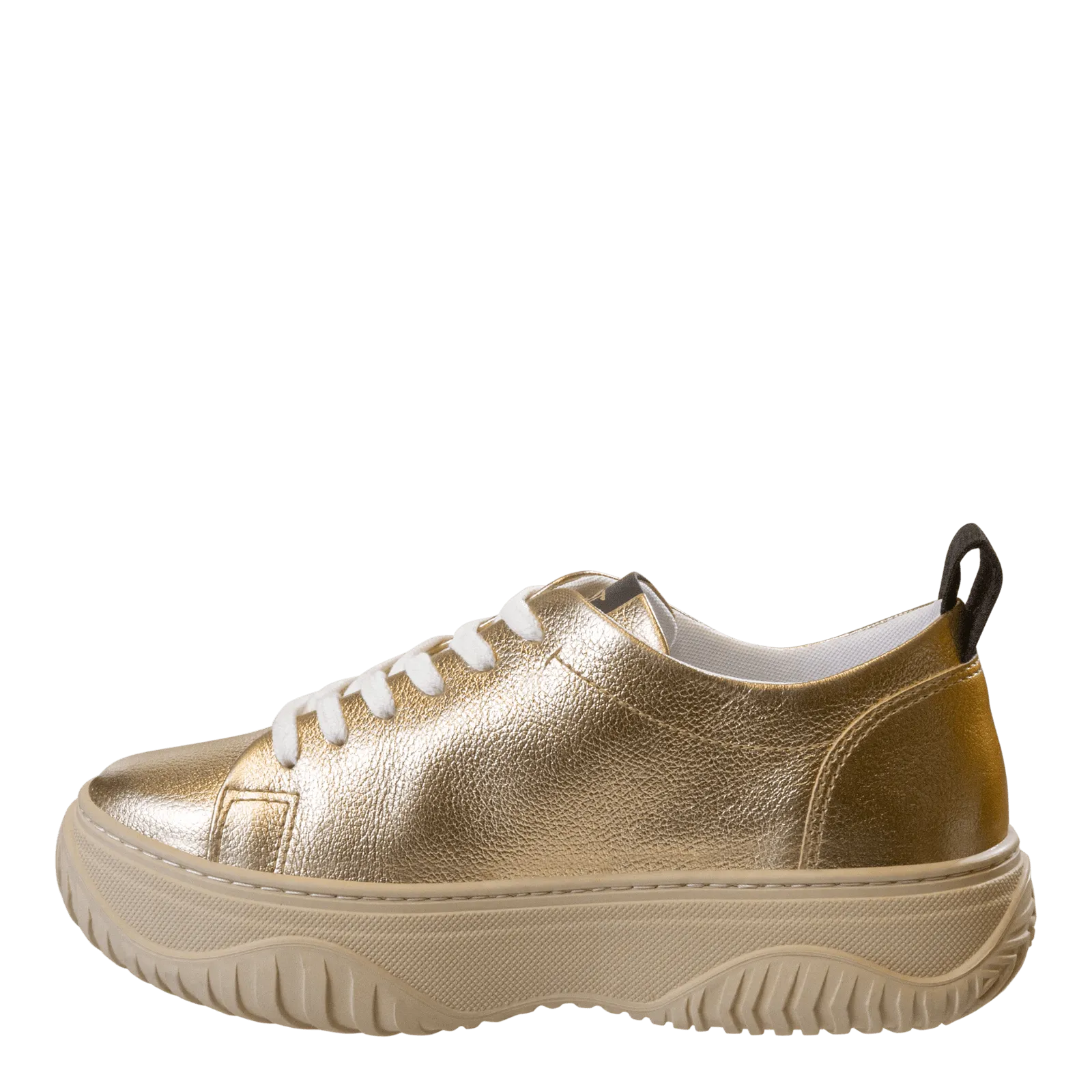 PANGEA in GOLD Court Sneakers