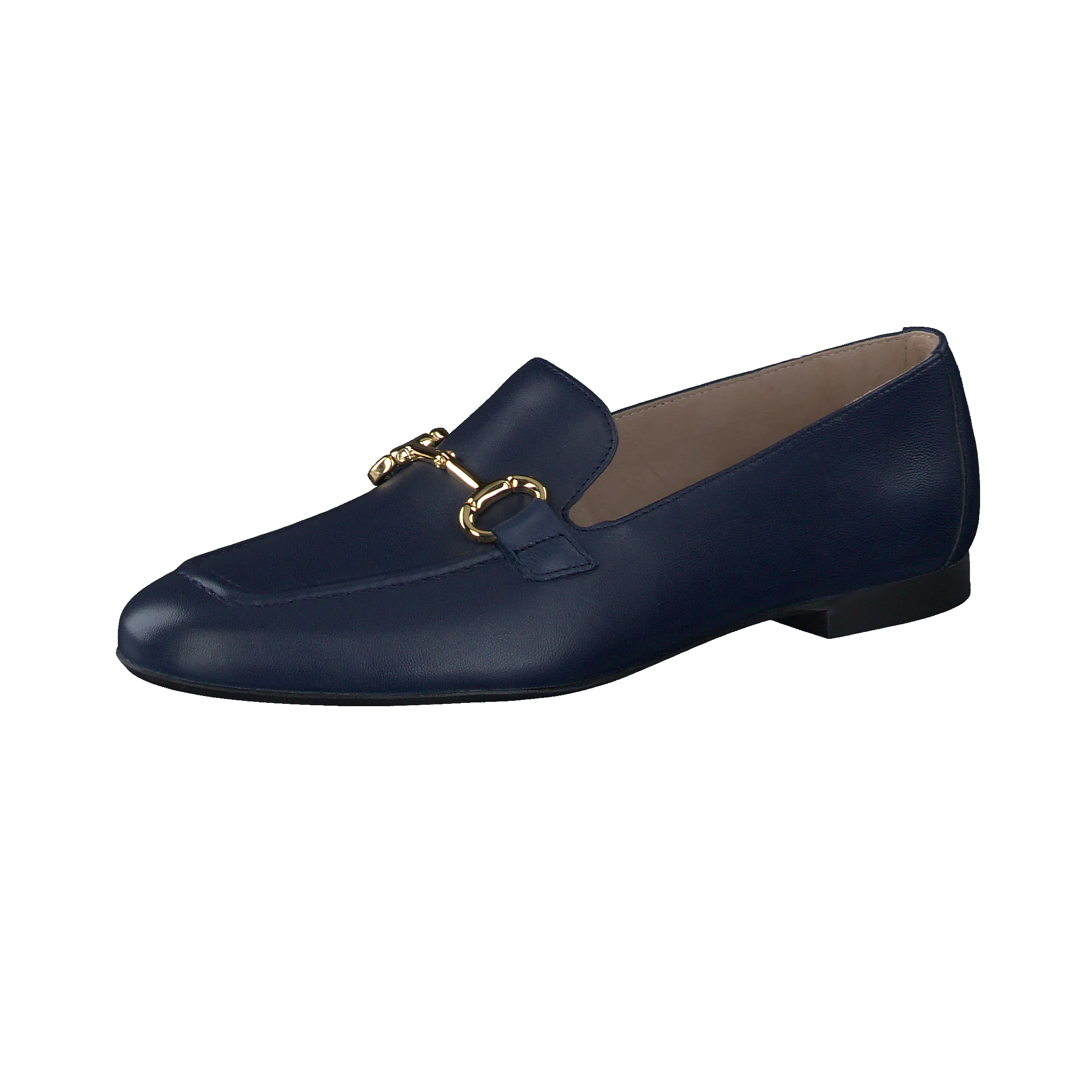 PAUL GREEN Navy Leather Loafer 2596