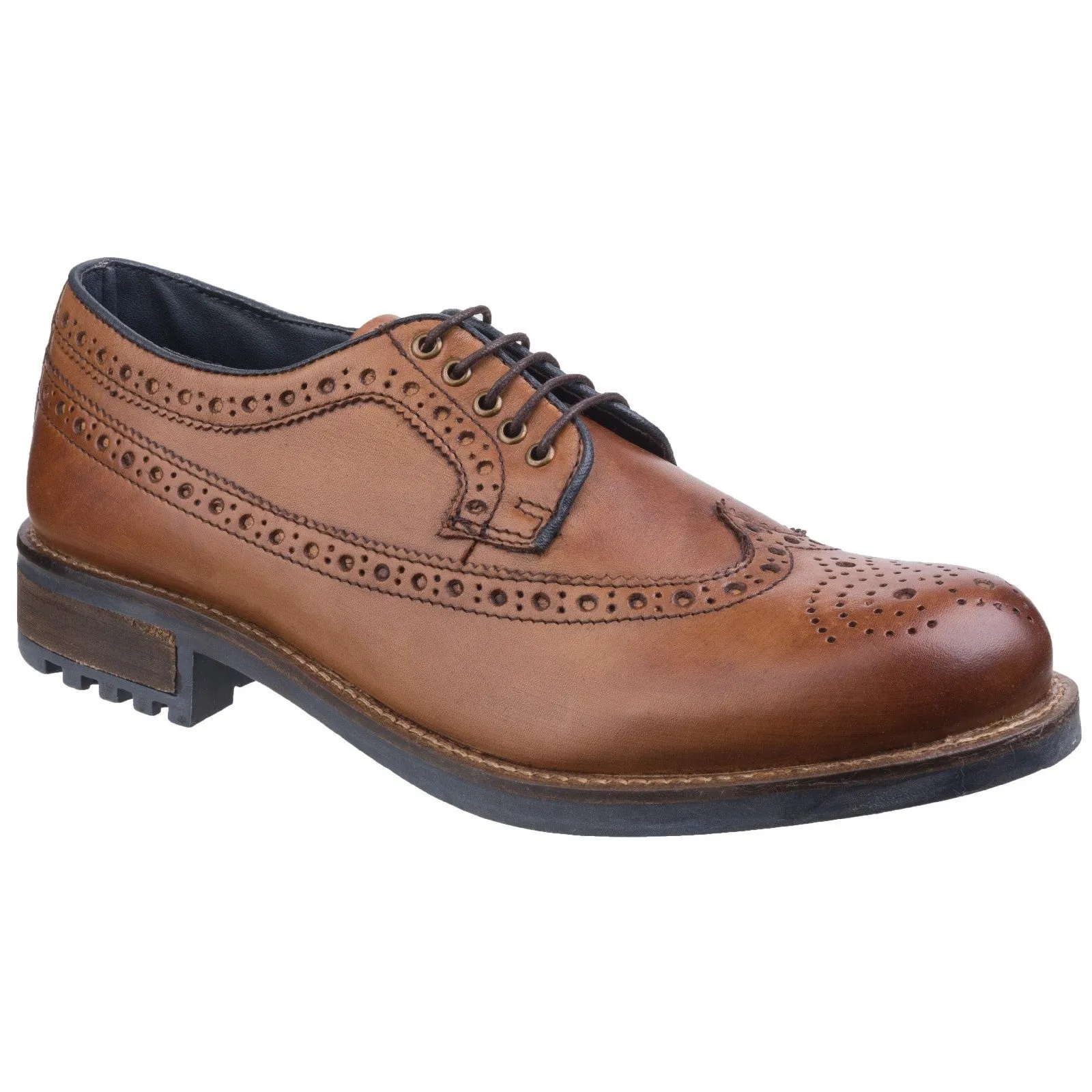 Poplar Brogue Dress Shoes Tan