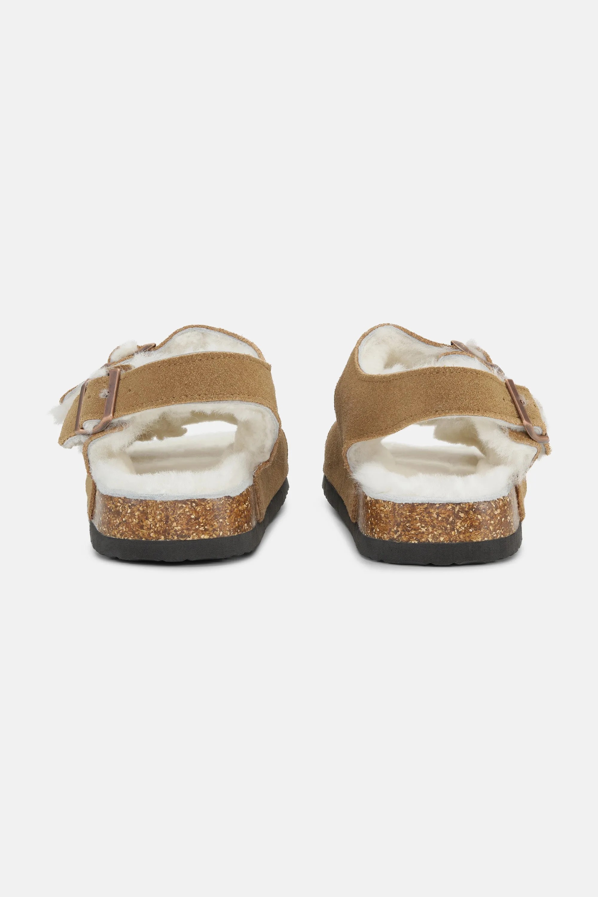 Sandal With Straps - Golden Brown