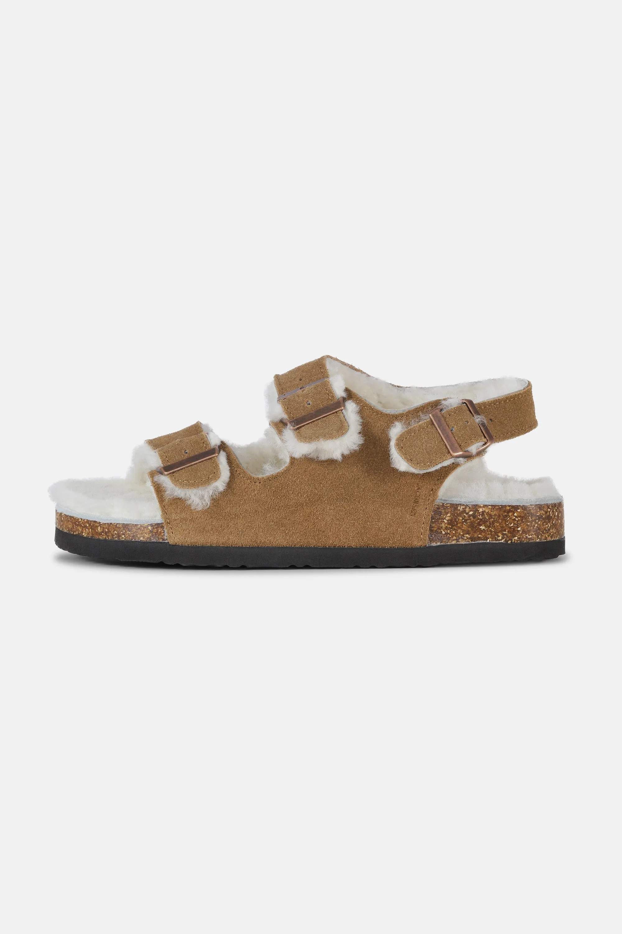 Sandal With Straps - Golden Brown