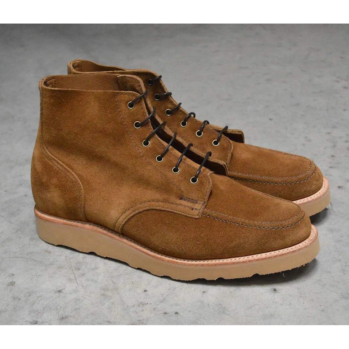 Sanders WILSON Apron Derby Boot - Tobacco Suede