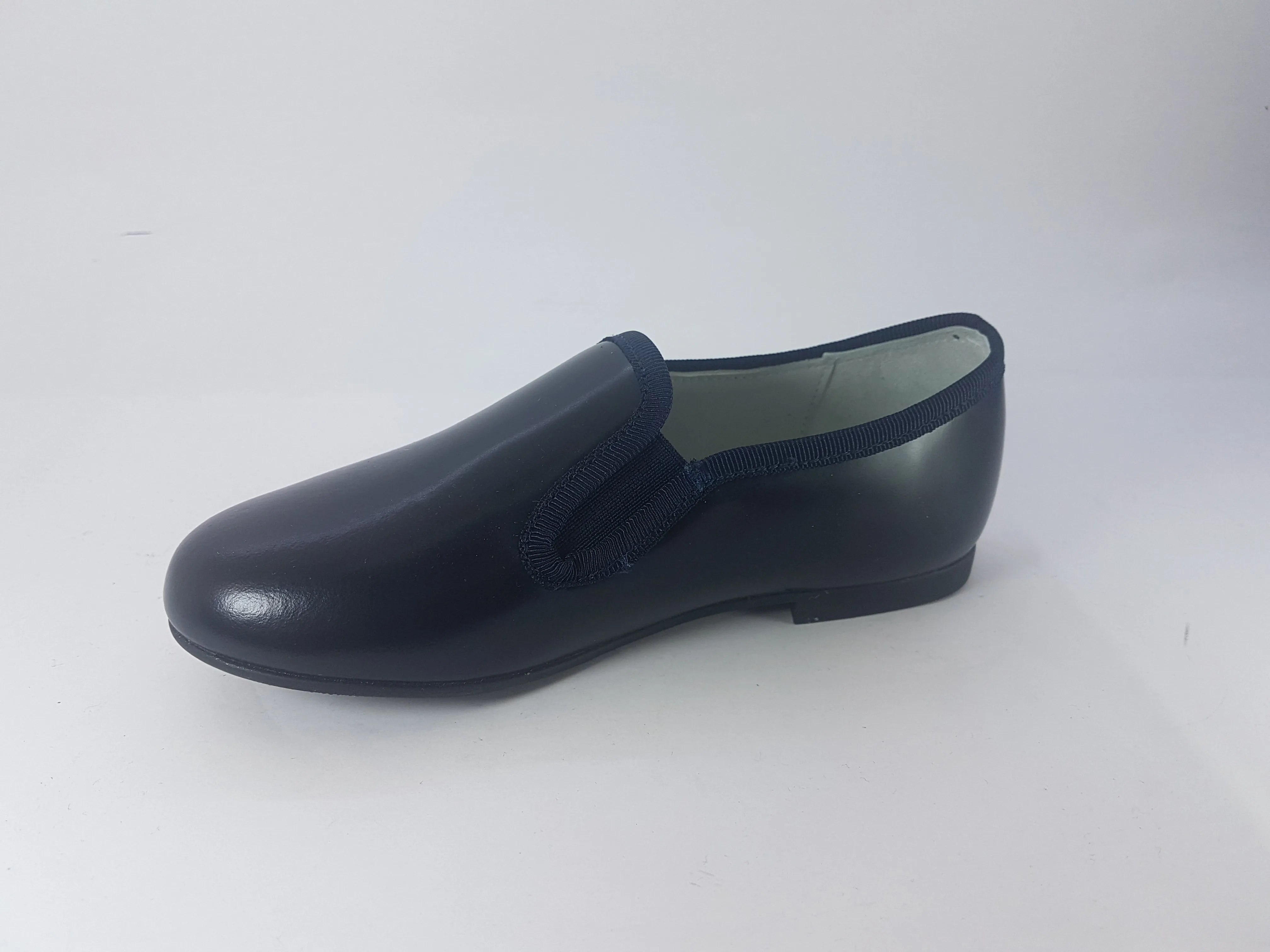 Shawn & Jeffery Navy Blue Leather Smoking Shoe