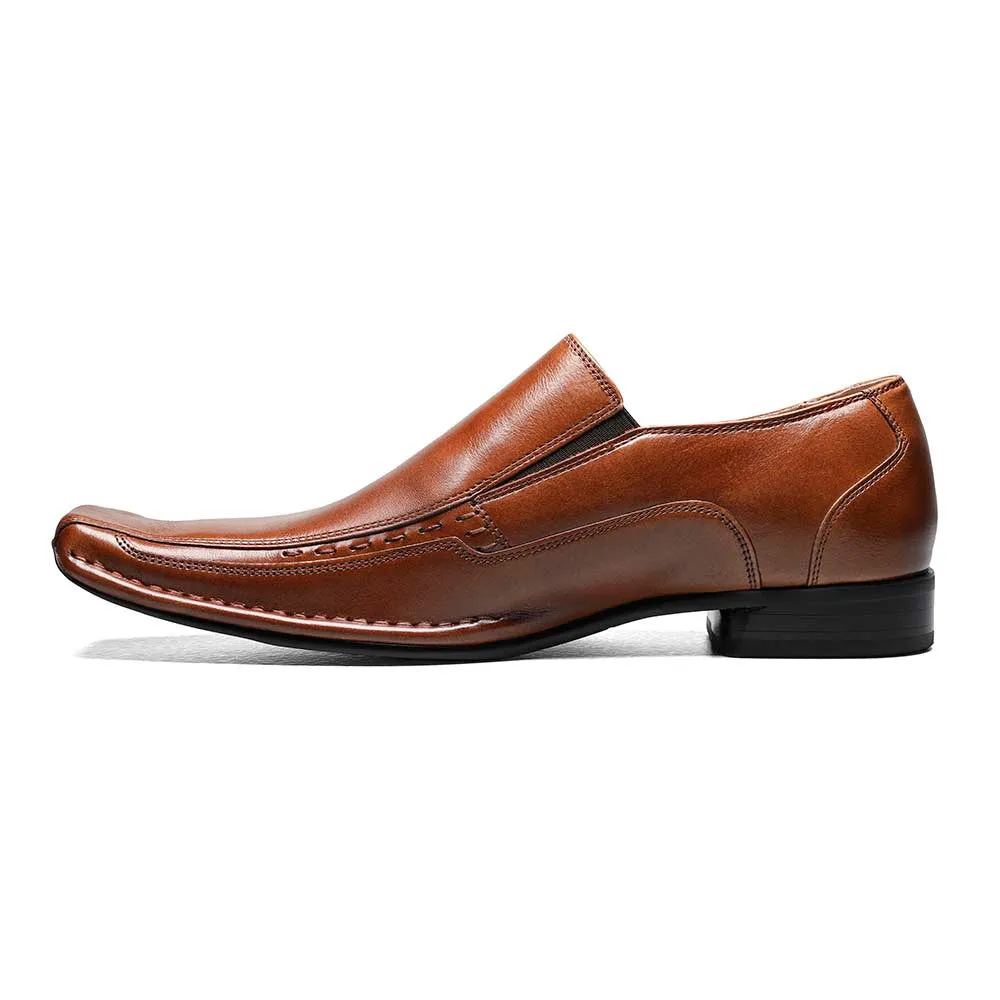 Stacy Adams Cognac TEMPLIN Bike Toe Loafer