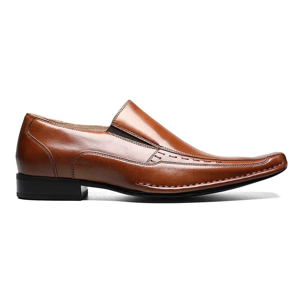 Stacy Adams Cognac TEMPLIN Bike Toe Loafer