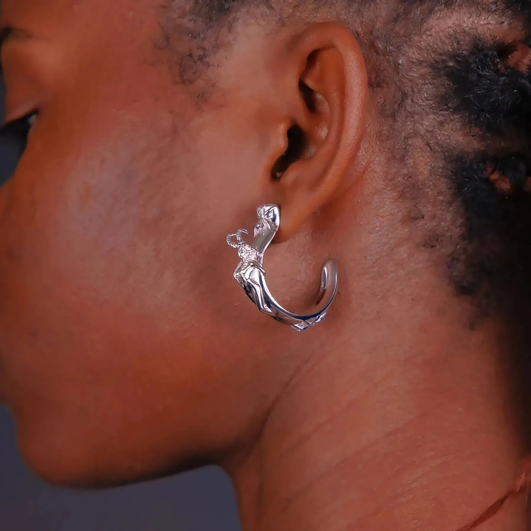 SUCCUBUS OPEN HOOP EARRING