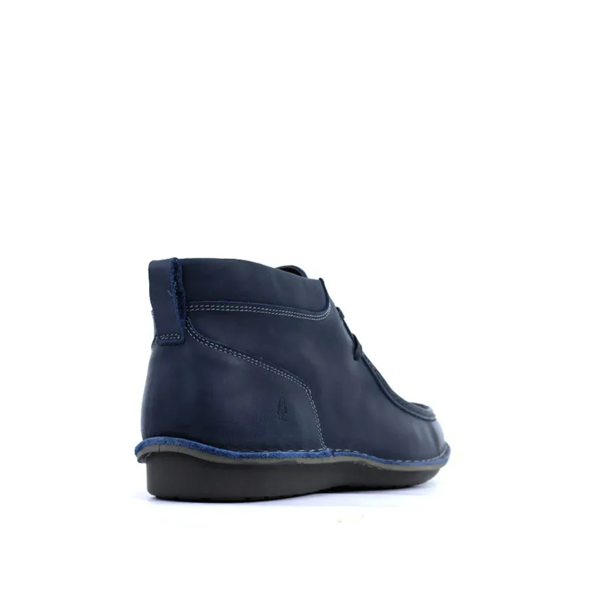 Weaver Wallabee Boots Men's Shoes - Navy Waxy Nubuck