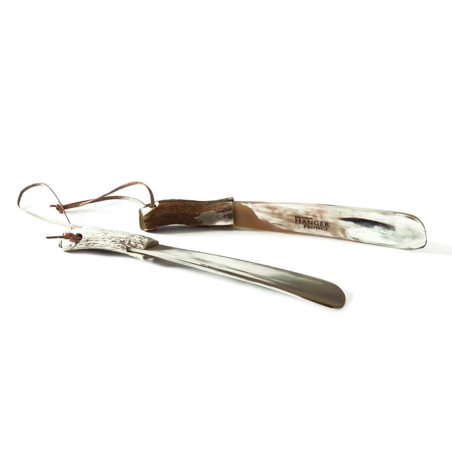 Wellington 10-inch Stag-Handle Shoehorn