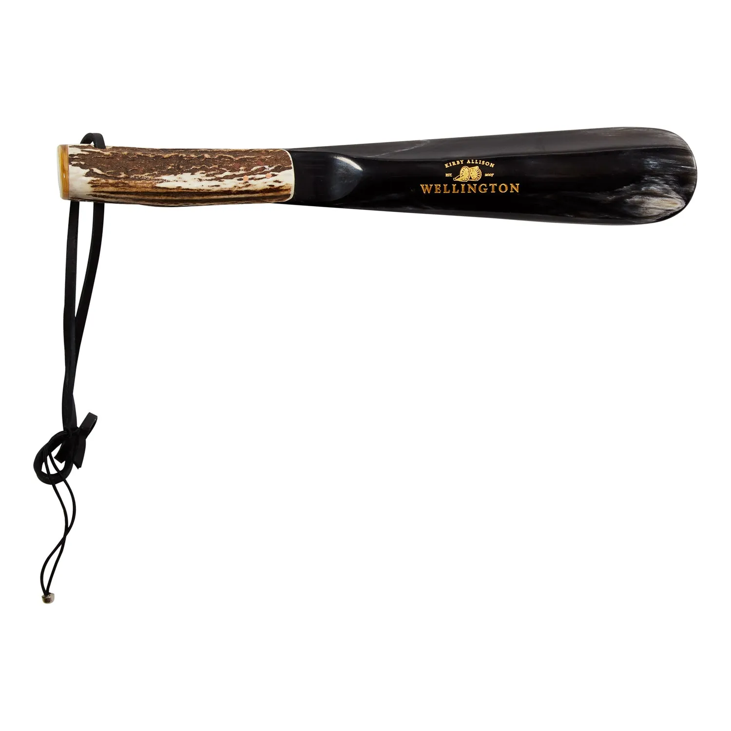 Wellington 10-inch Stag-Handle Shoehorn