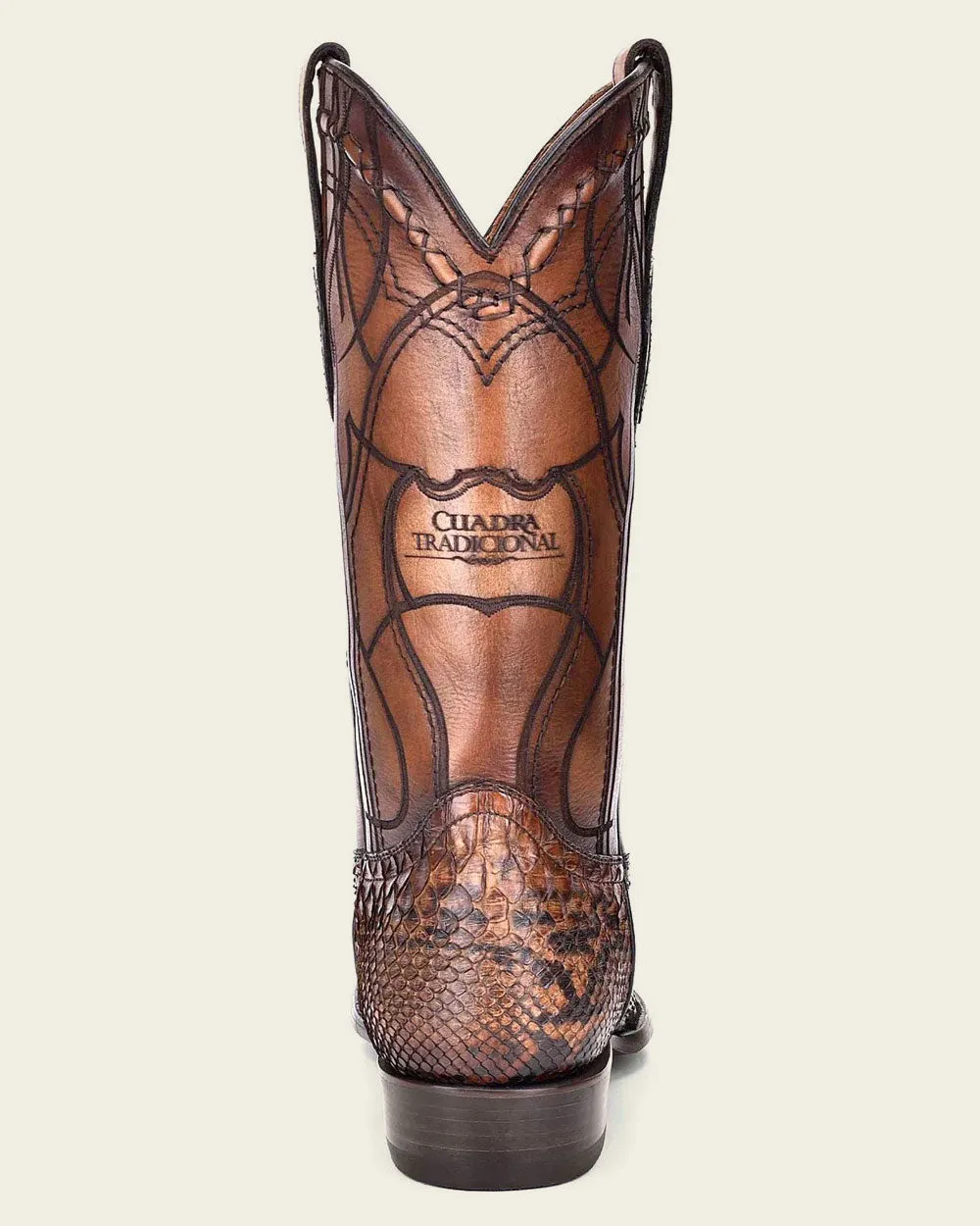 Western honey exotic boot