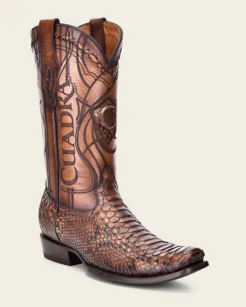 Western honey exotic boot